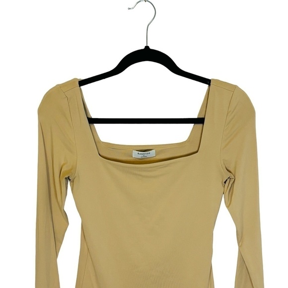 Aritzia Babaton Contour Ace Square Neck Body Suit SZ Medium - Picture 7 of 8